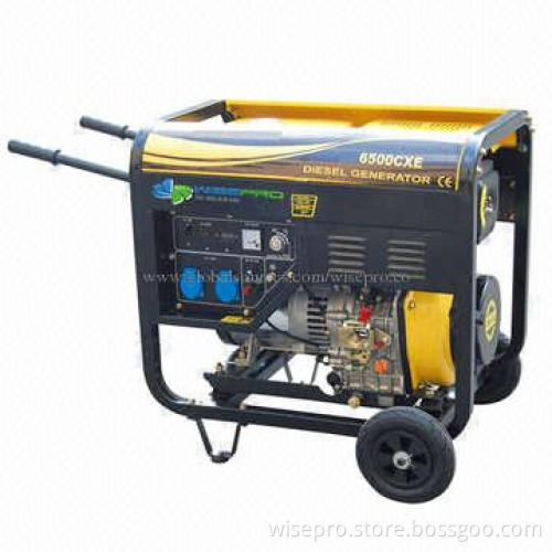 Portable diesel generator, 6000W, 6kW, 6kVA, low noise, CE/GS/EPA certificates